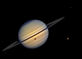 A 20-year-old astrophotographer records a unique solar eclipse on Saturn.